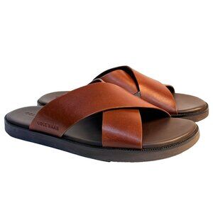 Cole Haan C38146 Size 13 Men's Nantucket Cross Strap Sandal Woodbury Leather